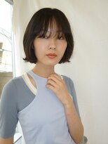 オーオシカシカスペース(OOO YY Space)&nbsp;長めのシースルーバングで重たくないボブ