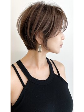 ゴカン バイ ジル ブラン 名古屋(Gokan by JIL BLAN) ハイライトバレイヤージュダブルカラーショートカット30代40代