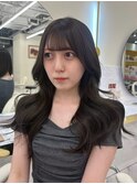 心斎橋/着物ヘア/大人ガーリー/ダークアッシュ/似合わせカット