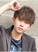 マッシュ/ヘアカラー/ナチュラルカラー/ツーブロック/メンズ