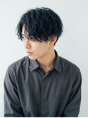 シャドウパーマ10代20代30代ブルーブラック