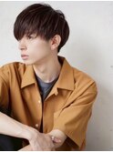 メンズヘアカット韓国マッシュナチュラルマッシュダークブラウン