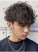 ツイストスパイラルパーマツイストパーマメンズマッシュパーマ