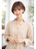 重めショートボブ