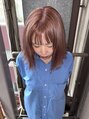 アグ ヘアー ショコラ梅田2号店(Agu hair chocolat) ブリーチ2回で春っぽいピンクベージュに