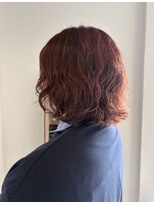 スリー バイ ザサロンフジサワ(THREE by the salon fujisawa)&nbsp;ボブパーマ×ピンクカラー