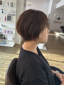 コワファースト 別府 丸みショートボブ×大人美シルエット
