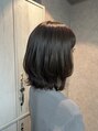 レポゼ 日本橋室町(Repose) シルエットが可愛いくびれボブです♪透明感カラーでオシャレに!