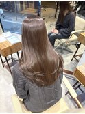 【梅田】ラベンダーベージュ×顔周りレイヤー