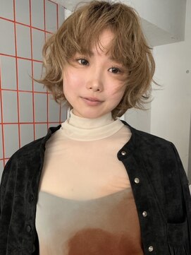 ペレ 原宿(PELE) ダークパープルナチュラルショート夏のヘアアレンジ原宿