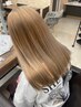 【ケアブリーチ施術】ダブルカラー×カット×超集中トリートメント
