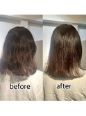 ヘアエステコース+カラー+カット・髪質改善・縮毛矯正・白髪染め