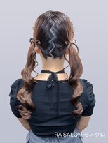 アールエーサロン モノクロ 虎ノ門(RA SALON モノクロ)&nbsp;【推し活ヘアメ】リボンツイン