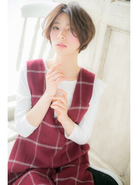 モッズ ヘア 福岡姪浜店(mod's hair) センターパートで引き締め！”大人顔”ボブb