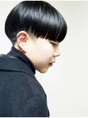 【ショート/黒髪マッシュショート】tomo
