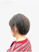 くすみカラー/オリーブアッシュ/30代40代50代/小顔ショート