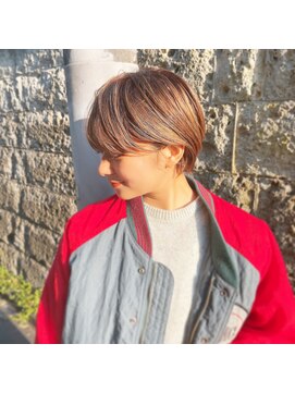 ラナ 渋谷(Lana) 【Chill】かわいい季節のピンクベージュクールショートボブルフ