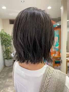 インビテーション 名古屋(invitation) ◎アプリエラベンダーアッシュ/束間外ハネボブ