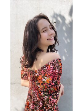 ブランド(BLANDO) 大人パーマ　エアリーパーマ　ブラウンベージュ　スロウカラー