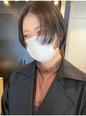 ウルフショート_ミアースカラーくびれヘアツートン_ba362771