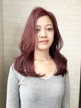 アルマヘア(Alma hair) レッドバオレットのレイヤー