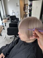 ラフ 難波店(LAFF) #黒髪#ボブルフ#ネビージュ#小顔#ワンレン