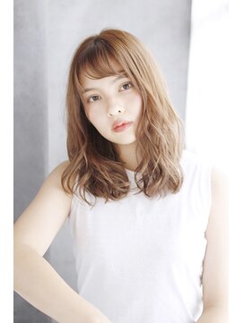 シュシュット(chouchoute) 韓国ボブレイヤーロンググレーベージュ黒髪質改善前髪パーマ/058