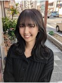 #地毛風カラー#顔周りカット#レイヤーカット#くびれミディアム