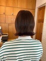 クラップス 綱島店(CLAPS) 外ハネボブ/切りっぱなしボブ/くびれボブ/オリーブブラウン