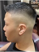 アップバングフェード<理容室>[日暮里/メンズ/床屋]