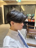 韓国マッシュセンターパートカルマパーマニュアンスパーマ