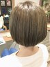 赤味なくしてさらなる透明感☆ワンブリーチ＋ワンカラー＋カット　￥16300