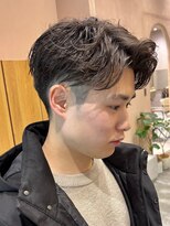 ガーデンヨコハマエスト(GARDEN YOKOHAMA est)&nbsp;ツーブロック　毛流れ　ニュアンスパーマ　ショート