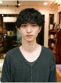 薬院 メンズショート スパイキーショート ピンパーマ