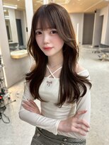 ボタン テンジン(VOTAN tenjin) 【木串楽人】韓国ヘア/レイヤーロング/オリーブ