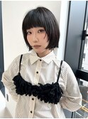 ☆ヌーディカラー/小顔ヘア/大人ボブ/前下がりレイヤーボブ