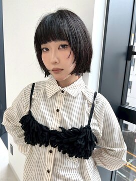 ユーフォリア 新宿通り(Euphoria) ☆ヌーディカラー/小顔ヘア/大人ボブ/前下がりレイヤーボブ