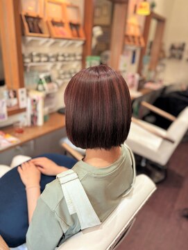 ヘアーメイク ラピス(hair make Lapis) ラベンダーピンクハイライト/デザインカラー