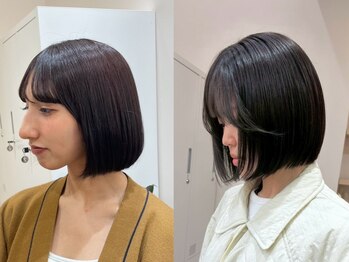 リグ 横浜(Lig.)の写真/印象を左右する顔周りカット。卓越したカット技術で横顔美人を演出♪骨格に合った提案で自分史上最高の美へ