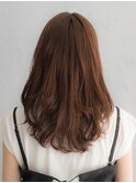 冬トレンド◎20代30代小顔レイヤー×暖色ブラウン