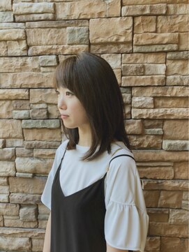 エノモト(ENOMOTO) シースルー前髪ナチュラルスタイルモノトーンカラー20代30代