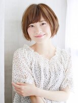 ヘアメイク ナル(hair make nalu) ゆるふわニュアンスカールのボブスタイル