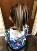 エクステMixコーンロウ