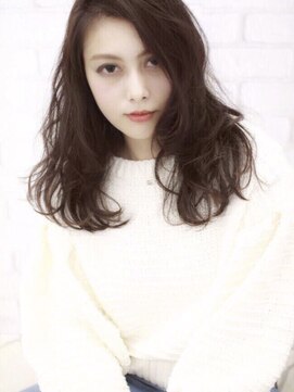 ルノン フィージュ(LUNON fieju) 【LUNON fieju】アディクシーカラーで作る色っぽセミロング