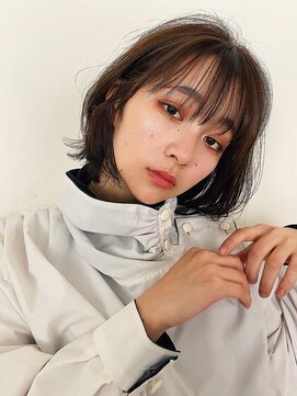 フィルムス 新宿(FILMS) 斜めバング/グレージュカラー/デザインカラー/シルキーベージュ