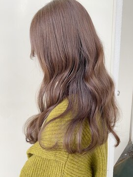 ジーナ 博多(Zina) 【Zina】艶カラー/ゴールドベージュ/フェザーバング20代30代40代