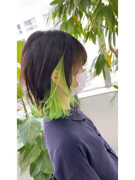 イエナ 渋谷(IENA) インナーカラー クリアグリーン