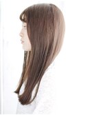 ナチュラルストレートワンカールスタイル