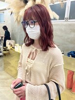 ソーコ 渋谷(SOCO)&nbsp;ハイトーンカラーケアブリーチダブルカラーレッドカラー