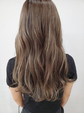 エイムヘアメイク 舟入店 ベージュカラー×メッシュ